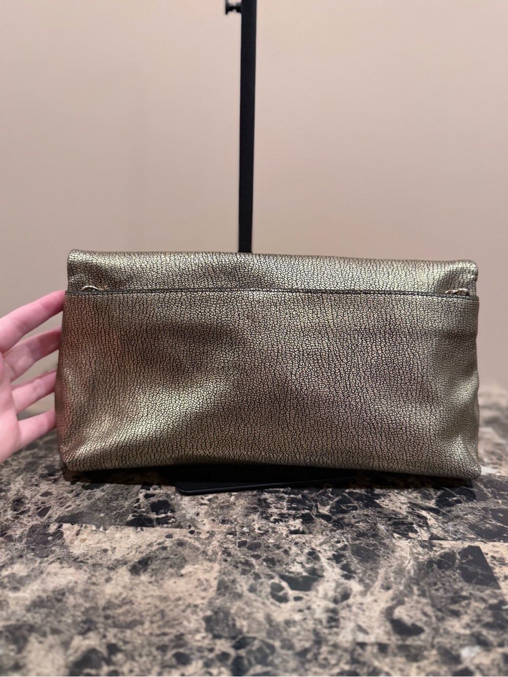Coach Swagger Metallic Double Turnlock Shoulder Bag / Clutch - Picture 5 of 16